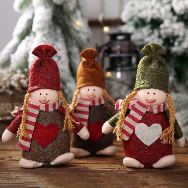 

lovely standing doll ornament holiday figurines toy christmas gifts home decorations new year decor party supplies a1