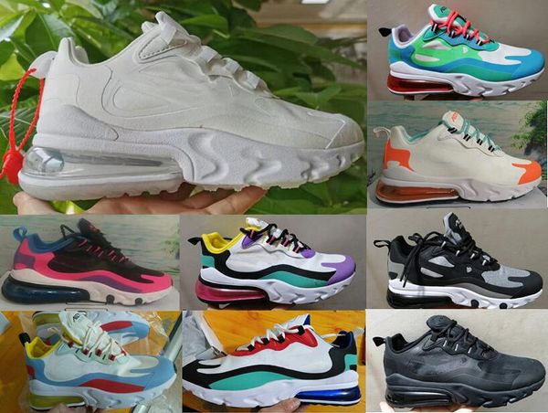 

new react 27c bauhaus optical hyper jade bright violet electro green desig blue void sneakers chaussures men women running shoes 5.5-11, Black