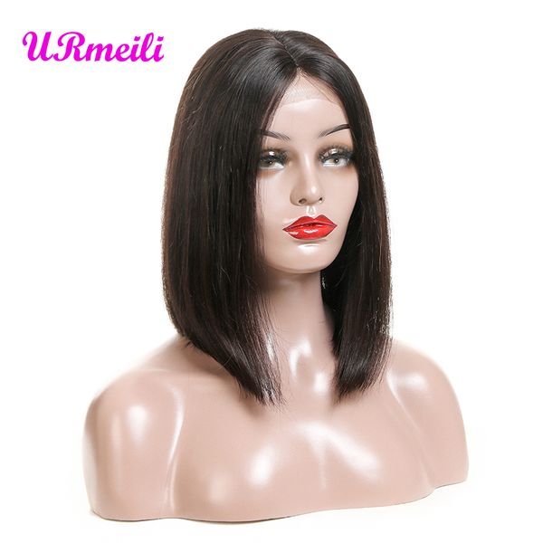 

bob human hair lace front wigs brazilian virgin hair bob lace wig perruques de cheveux humains bob human hair lace front wigs 150%Â density, Black;brown