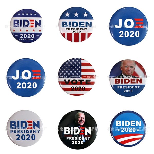 

biden 2020 brooches presidential election metal biden badge coat cloth pins women jewelry men party favor gifts ljj_ta1092 #314, Silver