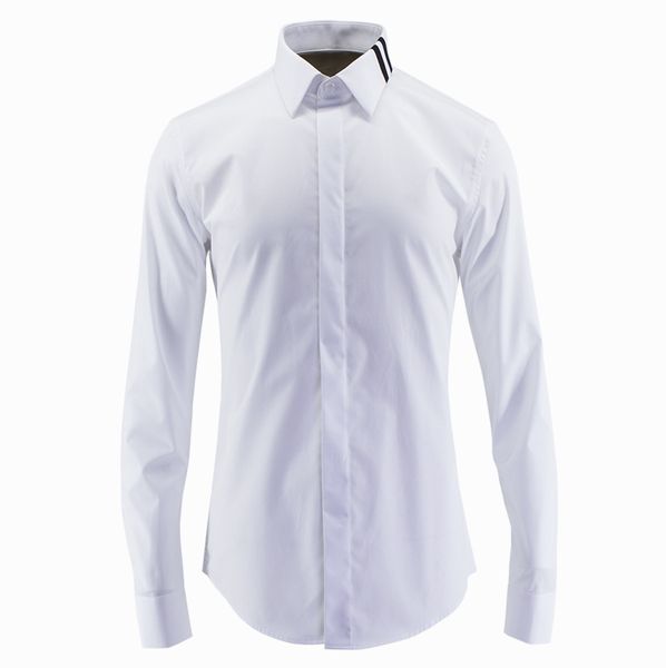 

белый сращивание контрастность цвет нагрудные ветер мужчины рубашка марка рубашка 2020 мужчина, White;black