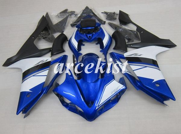 

injection mold new abs motorcycle full fairings kit fit for yamaha yzf-r1 2007 2008 07 08 bodywork set blue white black