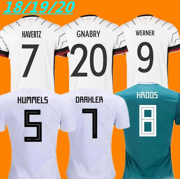 

TOP Германия 2018 2019 2020 футбола Джерси Главной комплект Хуммельс Кроос Draxler REUS MULLER Гетец футбол рубашка форменных мужчин + дети