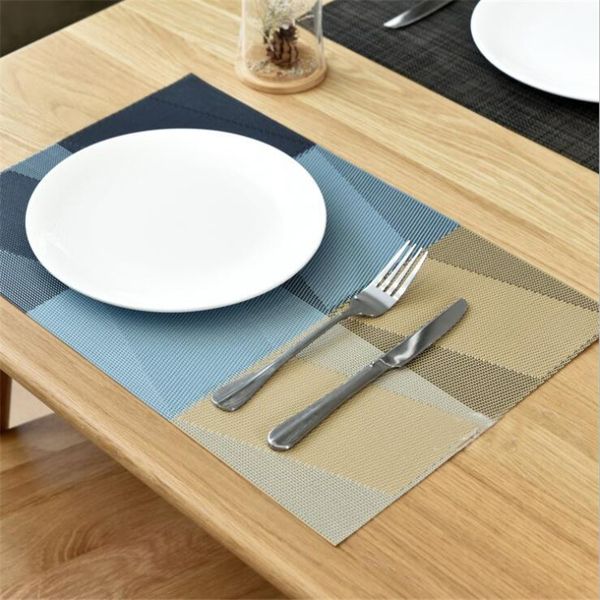 

tableware placemat for dining table pad lattice waterproof plastic pvc table mat placemats pads bowl for kitchen gadgets
