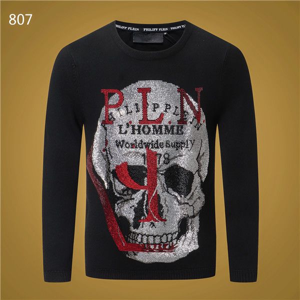 

new men, autumn and winter medusa sweater, cotton luxury casual sports fashion sweater, round neck print f-shirt perfect outdoor wear, Black