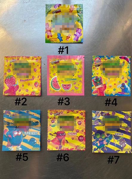 

2020 best selling edibles packaging bag 500mg 350mg gummies mylar zipper bag airtight smell proof cheap price custom