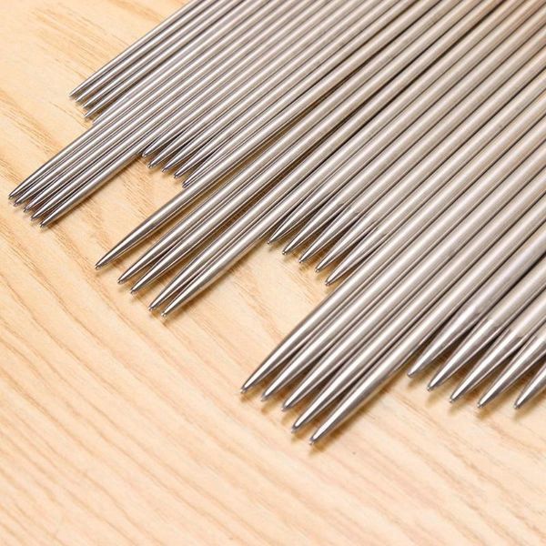 

straight knitting needles stainless steel crochet hooks for knitting diy weave tools sewing accessories other hand tools