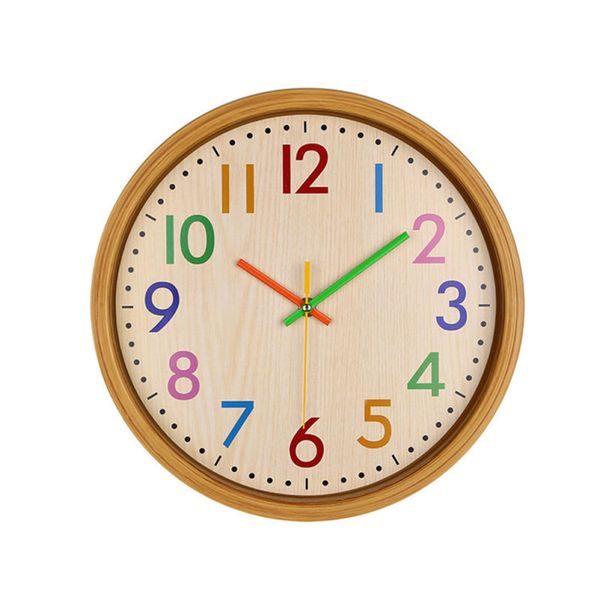 

kitchen clock silent 12 inch colorful number kids wall clock guess watch mechanism pow battery relogio parede wall clocks