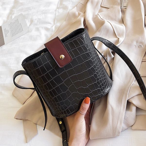 

малый крокодил ведро сумки для женщин лето crossbody сумки lady плеча сумка для путешествий кошельки pu кожаные сумки