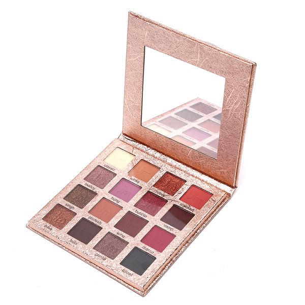 

glitter eyeshadow pallete 16 colors shadows palette cosmetics shimmer diamond eye make up eye shadow