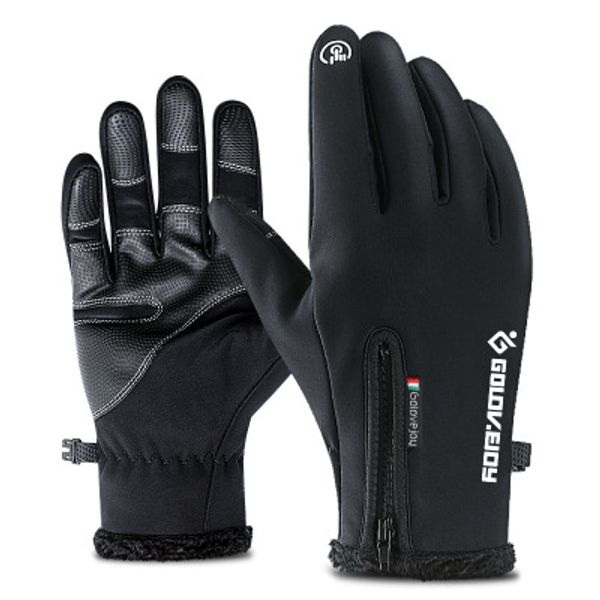 

2020windsrs glove anti slip windproof thermal warm touchscreen glove breathable tactico winter men women black zipper gloves, Blue;gray