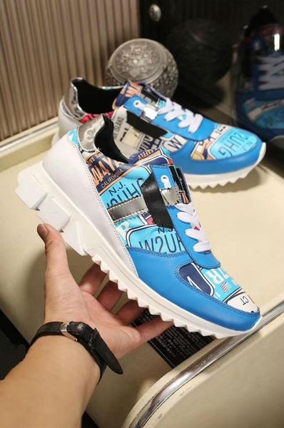 

2019 branded men rhinestones fashion sneaker sneaker fabric stretch jersey fashion women rubber sole casual shoes l14, Black