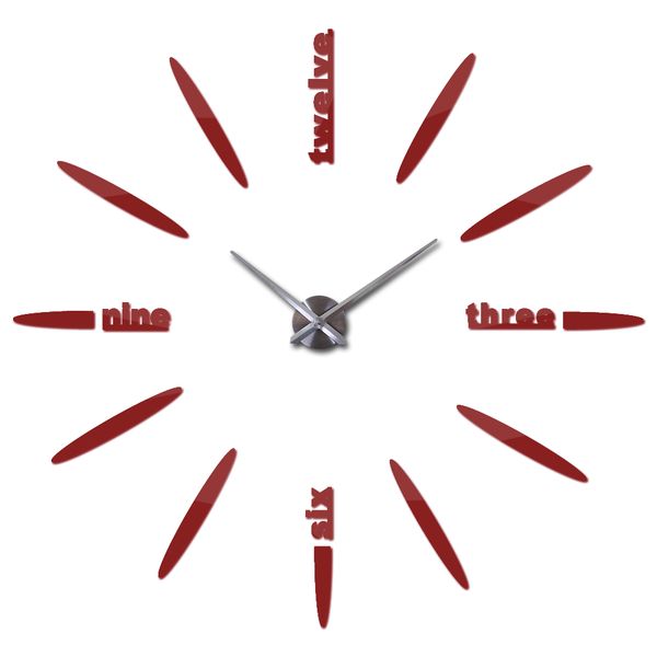 Time Large Size Modern Diy Frameless 3d Big Mirror Surface Wall Clock Watches Home Living Room Bedroom Office Decoration Self Adhesive Wall Big Modern