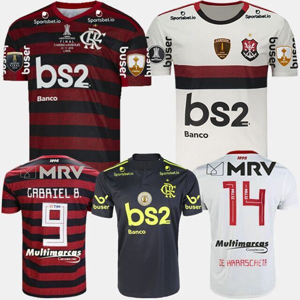 

19 20 flamengo rj soccer jersey e.ribeiro gabriel de arrascaeta football shirts jean lucas vitinho diego jersey camisa de futebol, Black;yellow