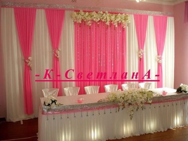 

pink wedding backdrop stage drape curtain for wedding decoration 10ft x 20ft