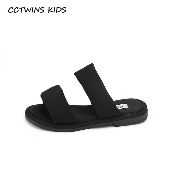 

cctwins kids shoes 2020 summer baby girls fashion slip on shoes children fashion black sandals toddler brand slipper sd057, Black;red