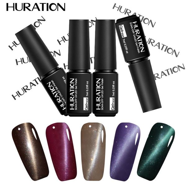 

soak off nail polish 7d chameleon with magnet cat's eye gel polish nail resistant gel laser shining uv led, Red;pink