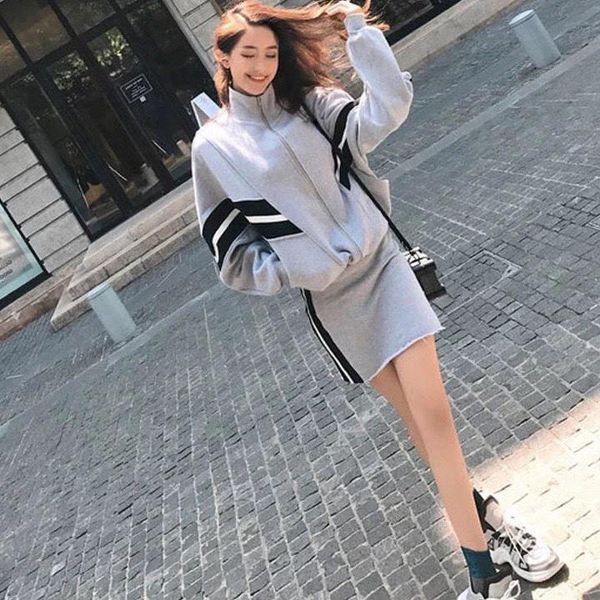 

для женщин из двух частей наборы конструктора pure color женщин комплекты с длинным рукавом женщина clotheswith письмо отпечатано зеленый се, White