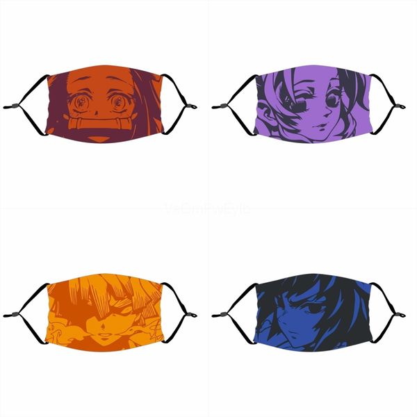 

cartoon mask print mout masks i silk anti-dust masks reating fa mask er for girls oys#842, Black