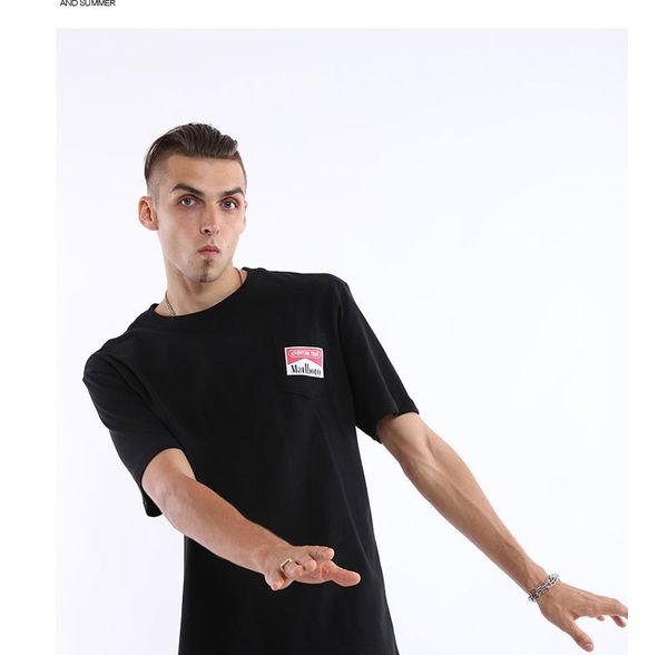 

men's designer shirt new european and american fashion brand printing creative cotton loose fit men's and women's short sleev, White;black