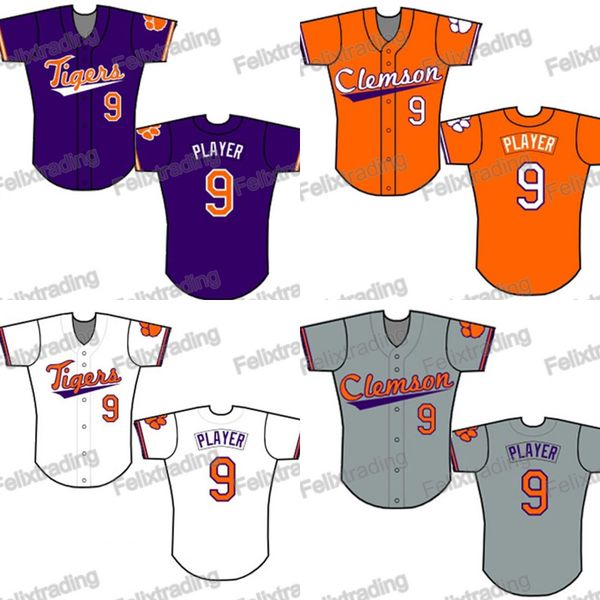

NCAA Custom Clemson Tigers College Baseball Jersey Women Youth Men White All Stitched Baseball Jerseys Fast Free Shipping