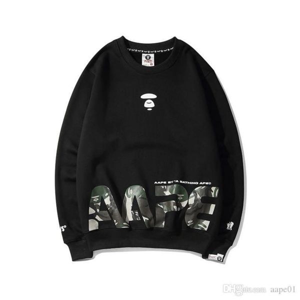 

aape new fashion mens hoodies jacket mens ap fashion casual sweatshirt aape mens designer pullover long sleeve black