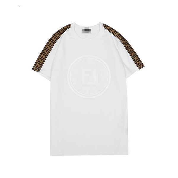 

fÃªndi classic brand men tshirt drilling process tee shirts homme street hip hop tees europe american casual shirt selling, Black;brown