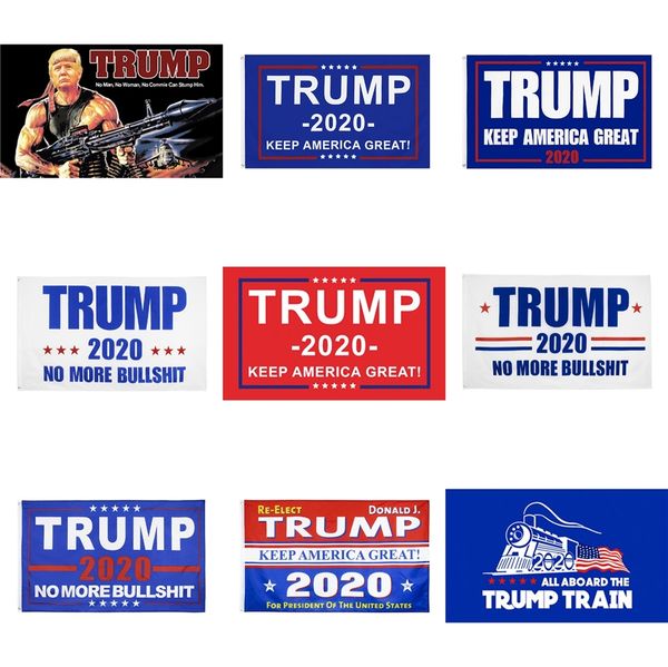 

90*150cm trump 2020 flag double sided printed donald flags keep america great again polyester decor banner for president usa cny652 #429