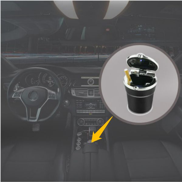 

car led ashtrays cup holder car ashtrays anti-slip smokeless holder high-ranking ashtray ashtray with light styling