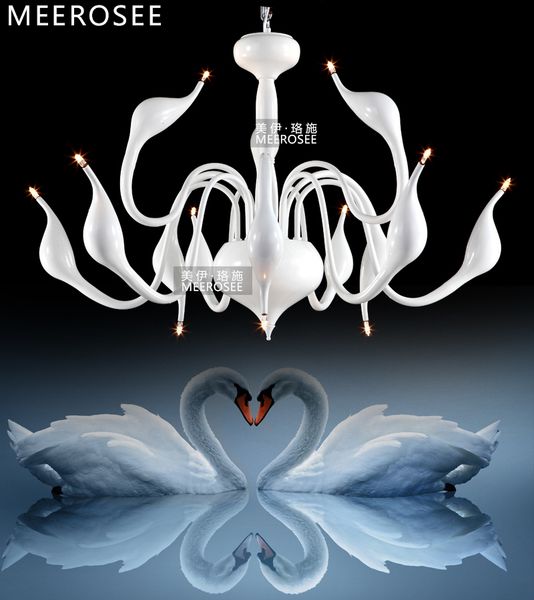 

new arrival g4 modern white swan chandelier light fixture lighting fitting black romantic swan black pendant hanging lamp bulbs included