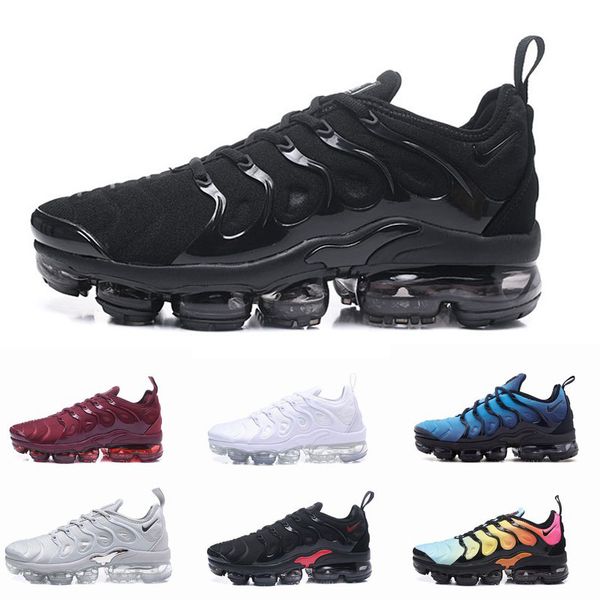 

air max vapormax plus tn cushion running shoes men women vapor athletic trainers women black outdoor sneakers walking trekking sports shoes