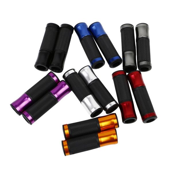 

7/8" motorcycle bike bicycle aluminum handlebar rubber gel hand grips cnc new
