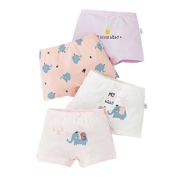 

4pcs/pack girls children's underwear for kids cartoon shorts soft cotton underpants children's boxer underwear kids girl clothes, Camo