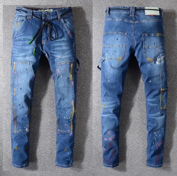 Compre Nuevos 2019 Jeans Para Hombres Moda Casual Europeo Y