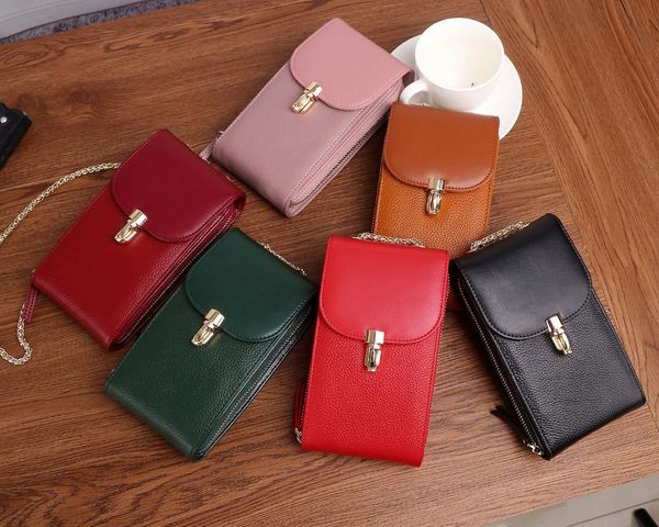 

chain mobile wallet women's zip mini bag fashion shoulder/crossbody bag