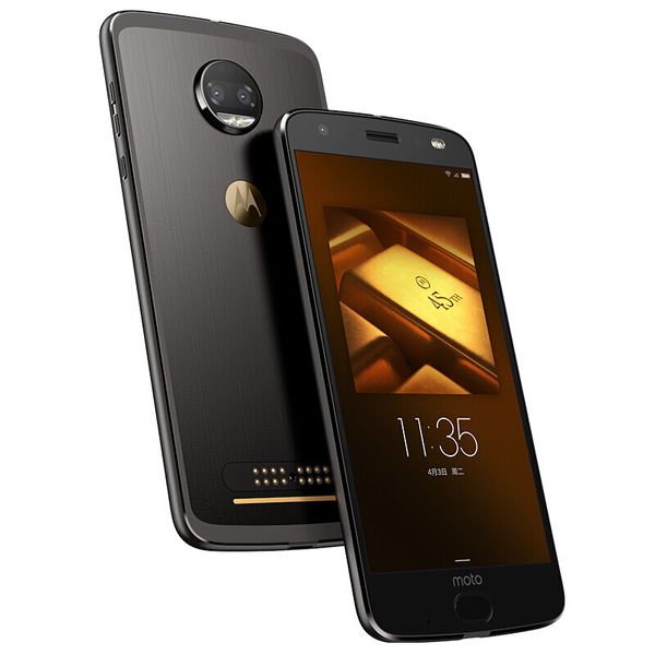 Original Motorola Z 2018 4G LTE telefone celular 6GB RAM 128GB ROM Snapdragon 835 Octa Núcleo 5,5 polegadas 12MP Fingerprint ID NFC Smart Mobile Telefone