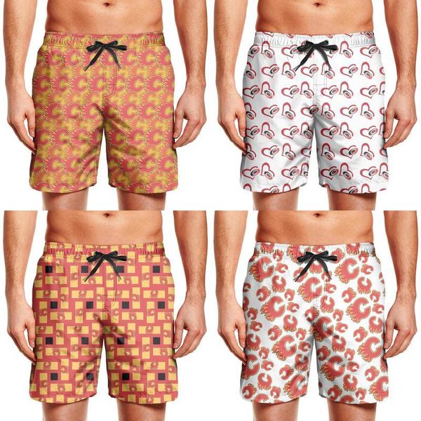 

men's swimming trunks carolina hurricanes love logo gym beach board shorts custom calgary flames yellow team ice hockey chicago red bul