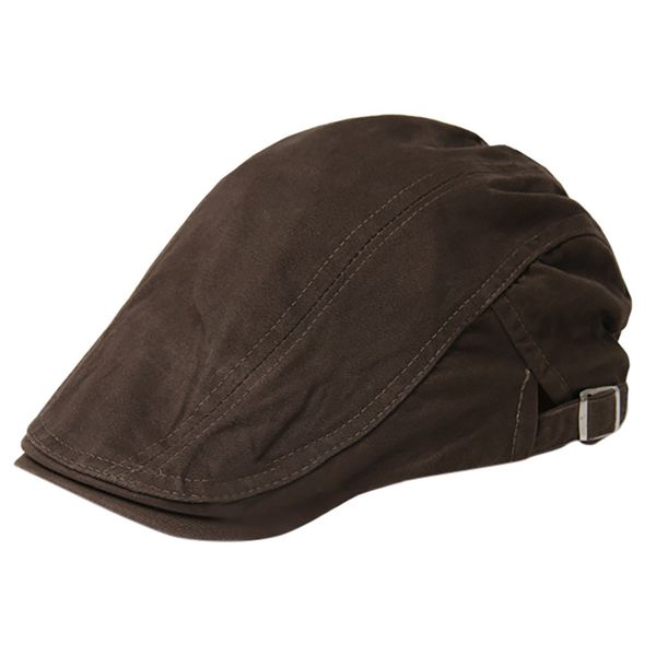 

men/women cotton solid color hats casual breathable sun girls hats adjustable beret dust-proof sunscreen outdoor skullies caps