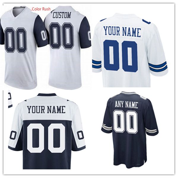 

Men women youth kid cu tom dalla football jer ey titched white navy dalla cu tomized jer ey 3xl