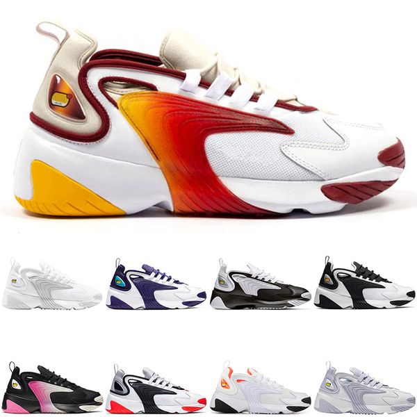 

2020 m2k tekno zoom 2k men women run shoes white black volt purple grey infrared women triple black sports sneakers mens trainer 36-45, White;red