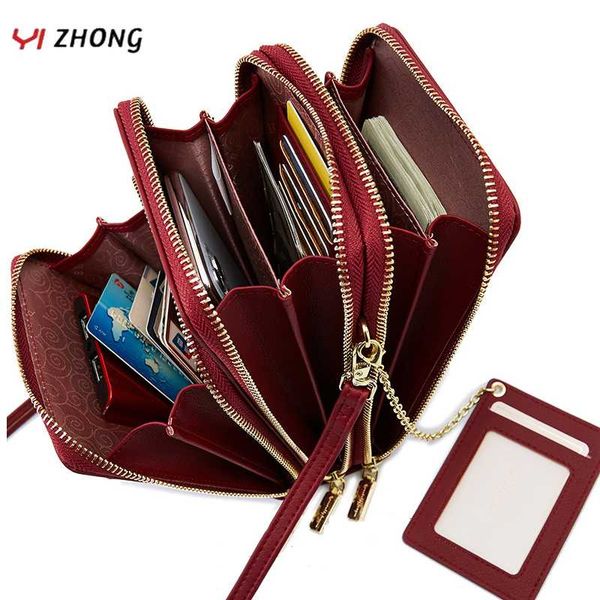 

yizhong luxury leather card holder phone pocket shoulder bag crossbody bags for women handbags women bags designer girls purse