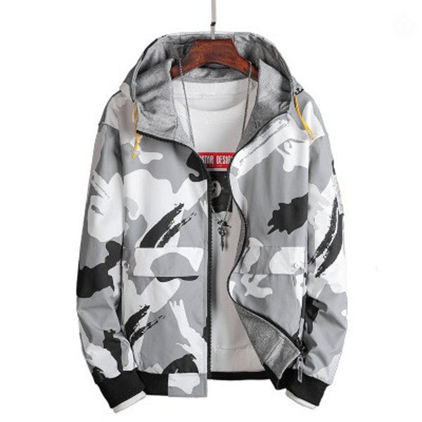 

fashion men jacket with printed luxury autumn and winter mens designer double-sided camouflage coat jackets clothes 0.0, Black;brown