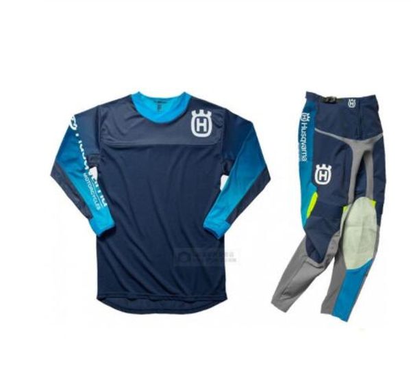 

2020 for husqvarna husky style motocross suit motobiker racing riding jersey + pants motorcycle mx riding combination