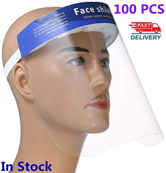 

full face shield,protective face shield anti splash and saliva clear film protect face and eyes with adjustable band and comfort sponge