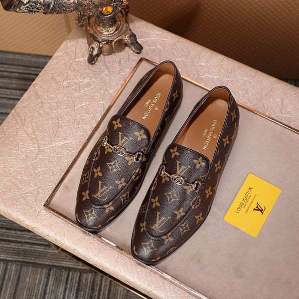 

2019 men luxury hockenheim v de igner dre hoe black brown leather ca ual loafer gentleman lip on pointed oxford hoe with box