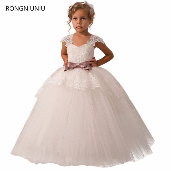 

new flower girl dresses for wedding party wedding dreeses floor length ball gown first communion dress princess girl dress, Red;yellow