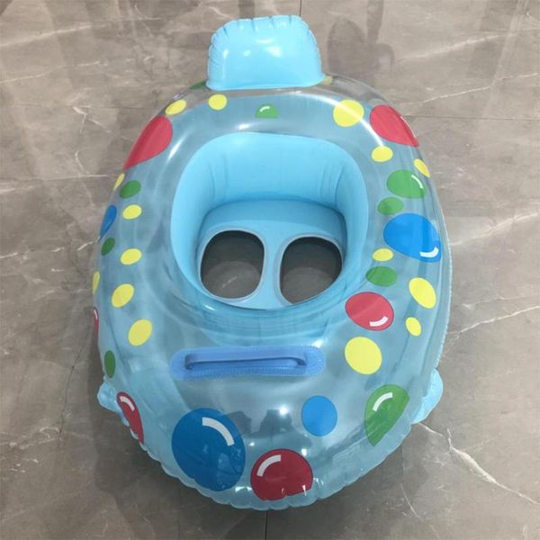 

baby swimming ring cartoon print safety infant inflatable neck float circle thicken bathing pool accessories