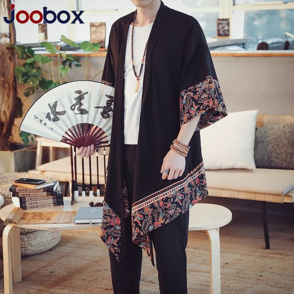 

black men spring summer cotton linen long cardigan trench coat outerwear men fashion casual loose thin kimono jacket overcoat, Tan;black