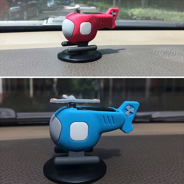 

car ornament mini pvc aircraft model automobiles interior dashboard solar rotating decoration accessories home furnishing gift