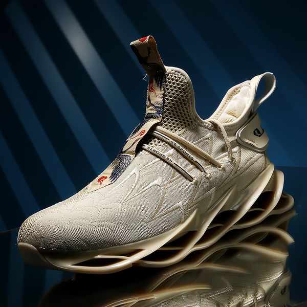 

new blade running shoes man korean cool spring shoes non-slip light absorber breathable sports zapatos balck